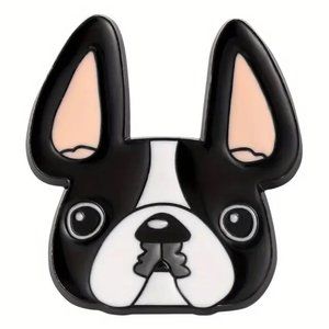 Boston Terrier DOG Pin Brooch Bag Metal Enamel Badge Backpack Frenchie Cute